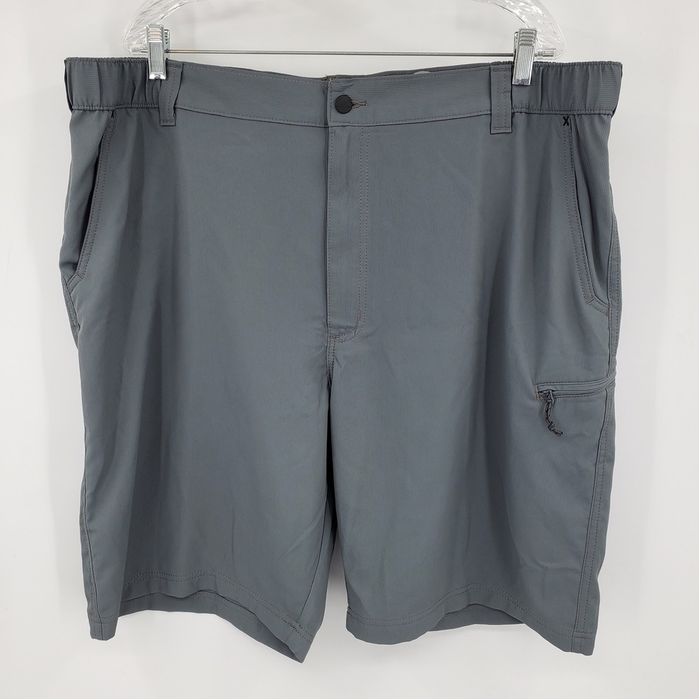 Wrangler Outdoor Series Mens 42 Grey Utility‎ Cargo Hiking Shorts Gorpcore Trail